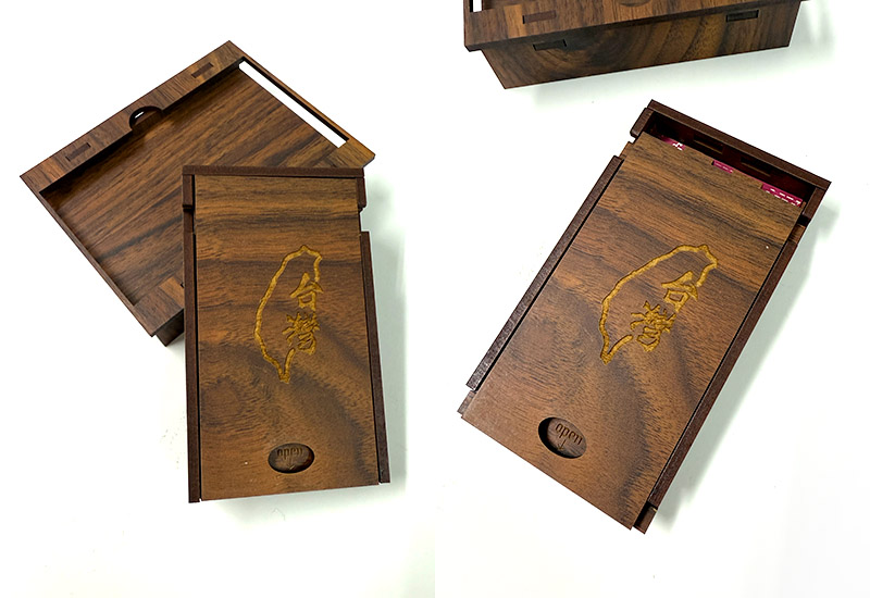 台灣相思木紋名片盒